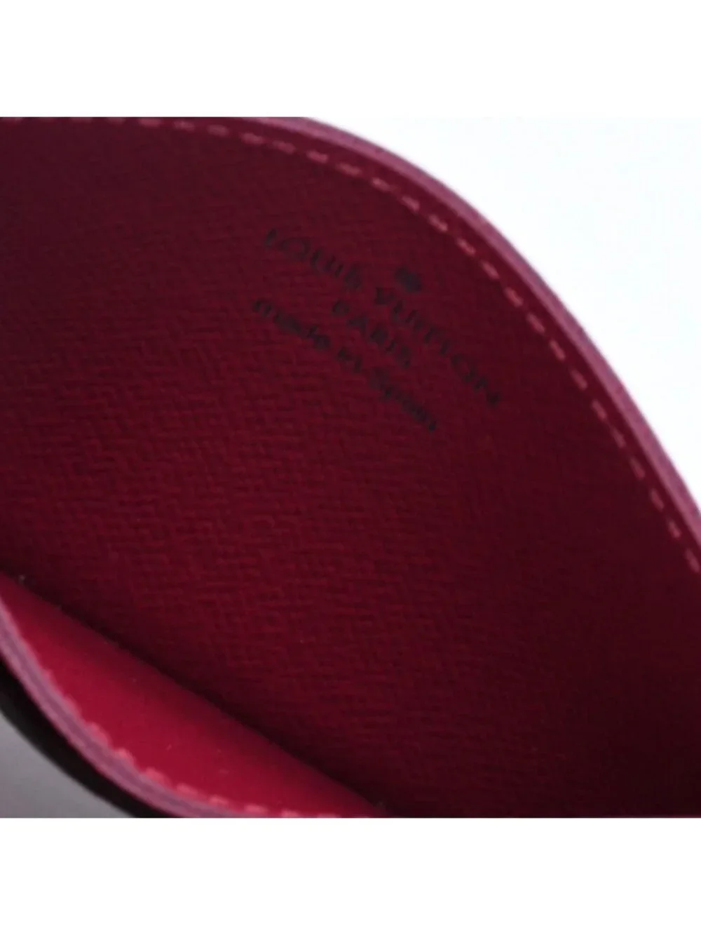 Louis Vuitton Card Case Porte Cartes Simple Monogram Canvas Brown Fuchsia
